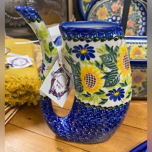Polish Pottery Straw Mug